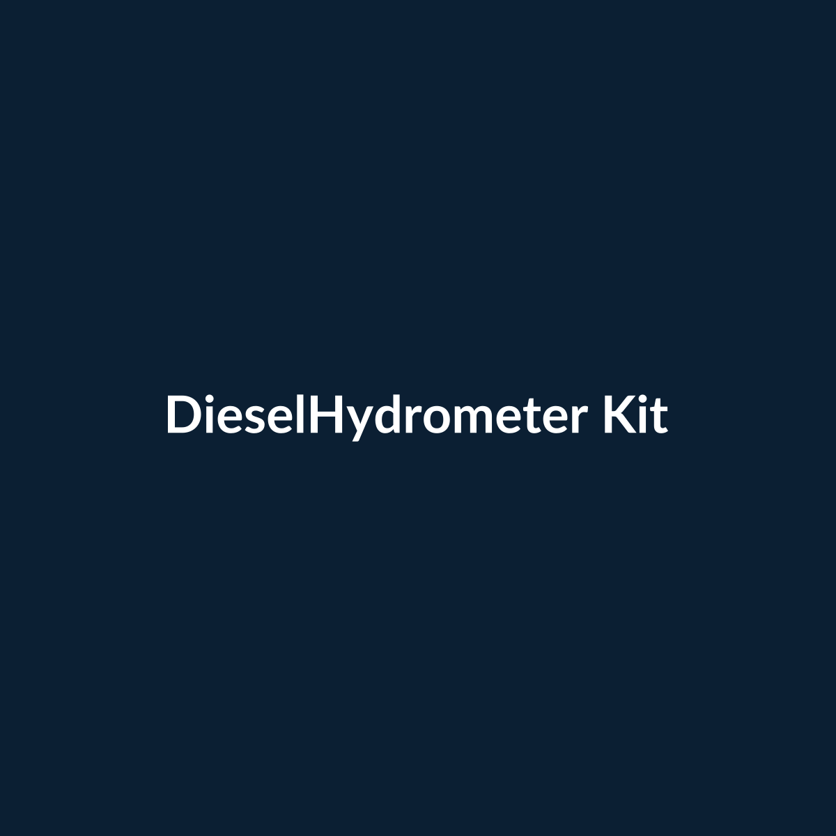 FuelGuard diesel hydrometer testing kit